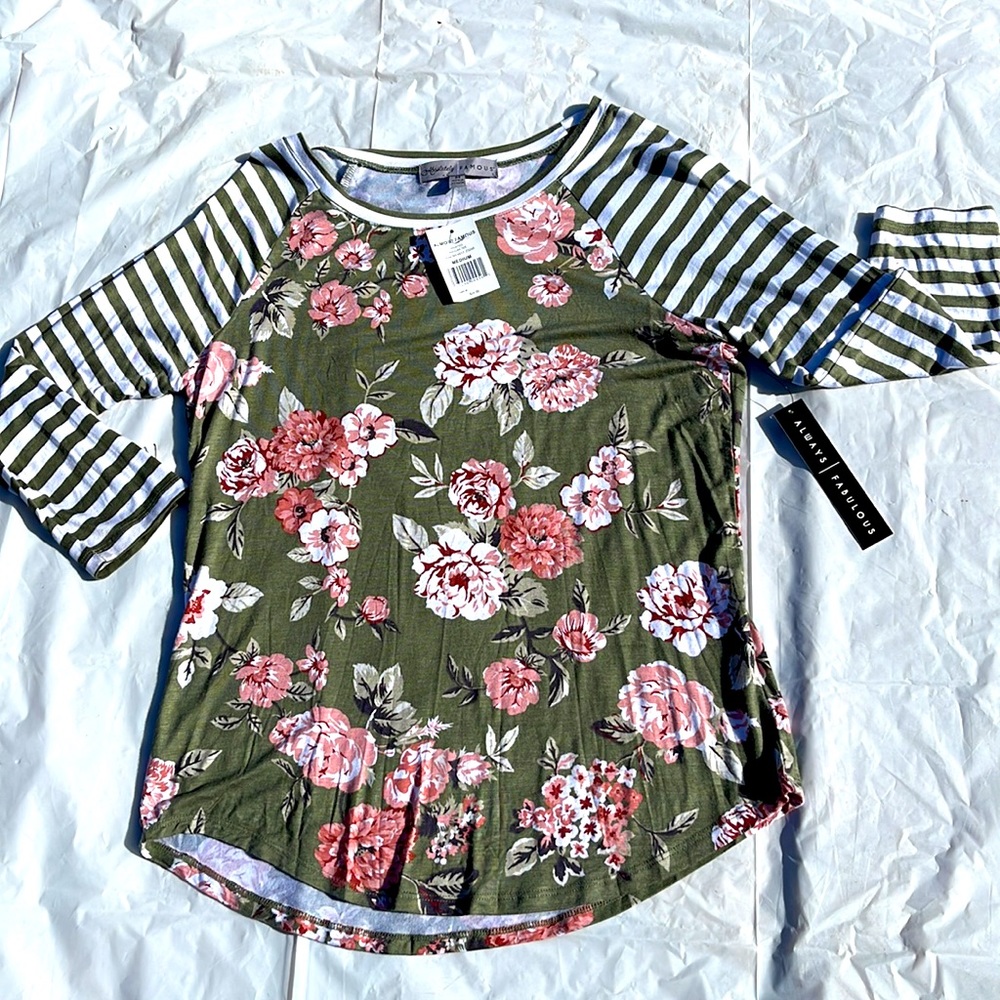 Always Fabulous Mix Media Top M
